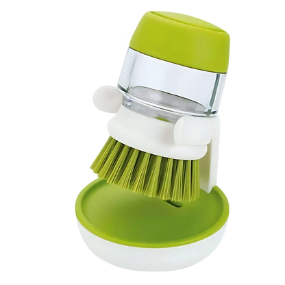 Kitchen Palm Brush With Soap Dispensing