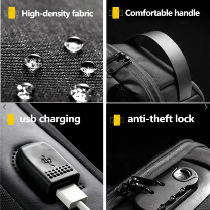 Unisex USB Charging Travel Bag