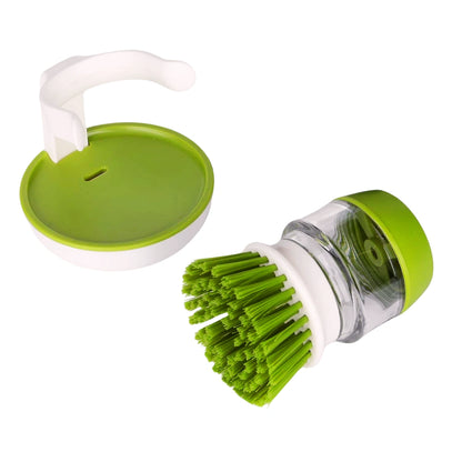 Kitchen Palm Brush With Soap Dispensing