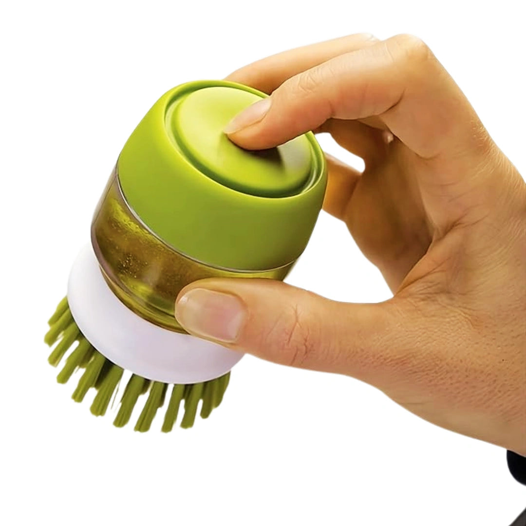 Kitchen Palm Brush With Soap Dispensing