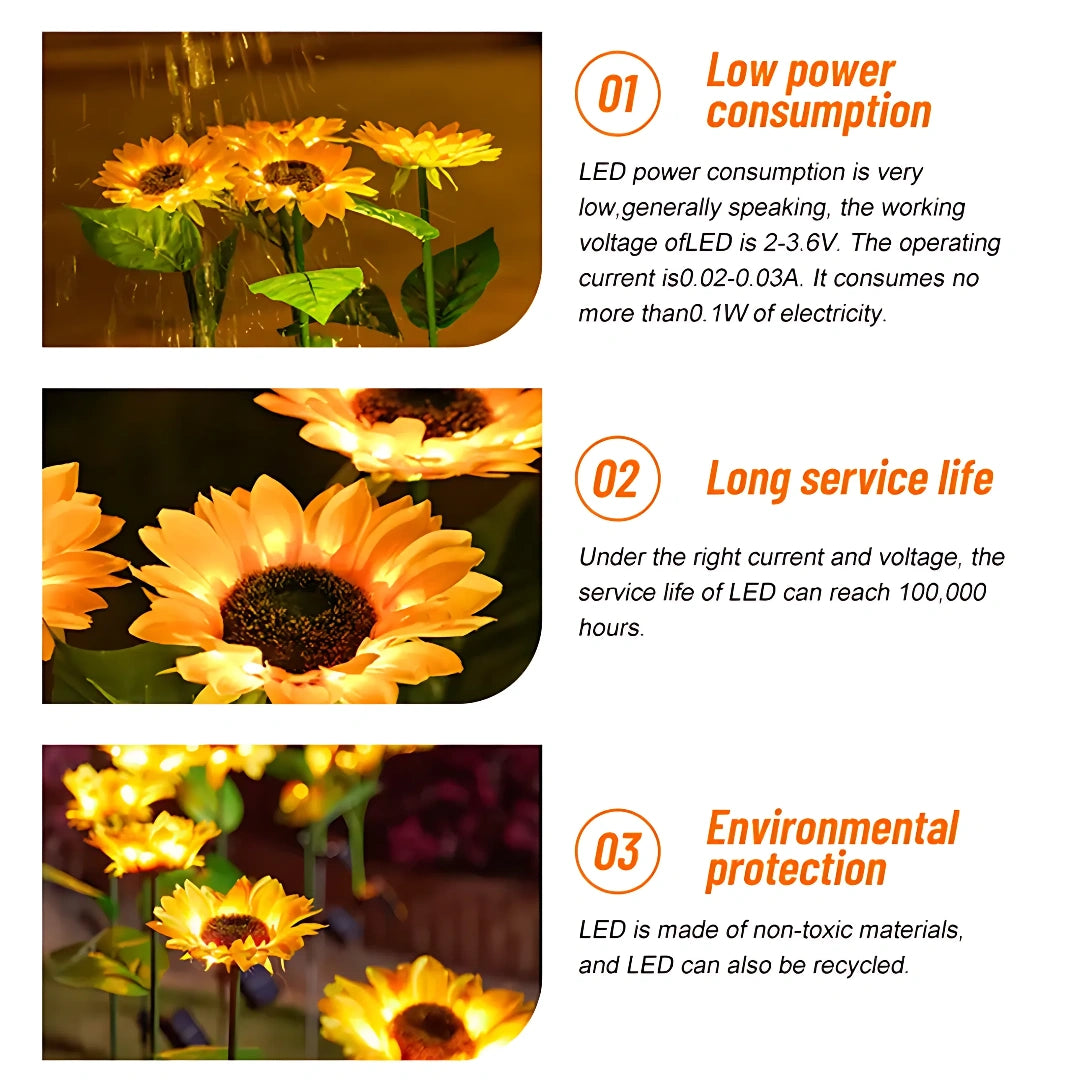 Sunflower Solar Light