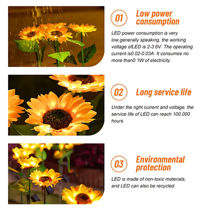 Sunflower Solar Light