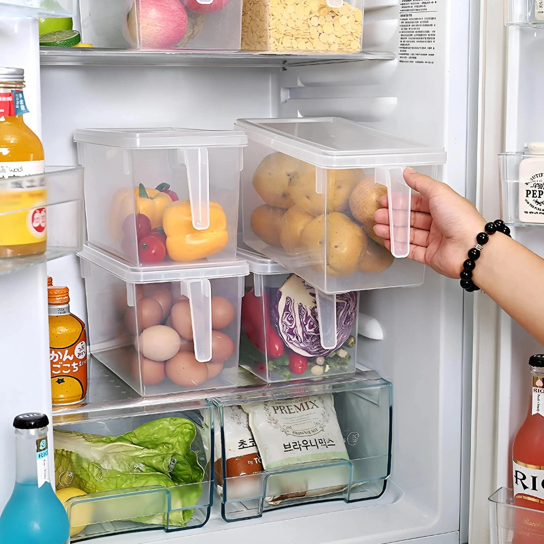 Unbreakable Food Grade Refrigerator Box with Handles (Pack of 6)