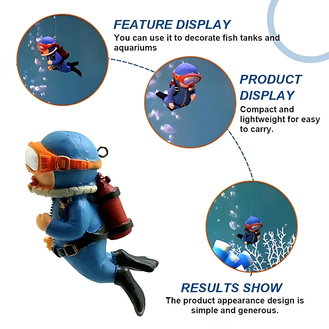 Aquarium Floating Diver