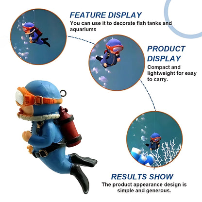 Aquarium Floating Diver