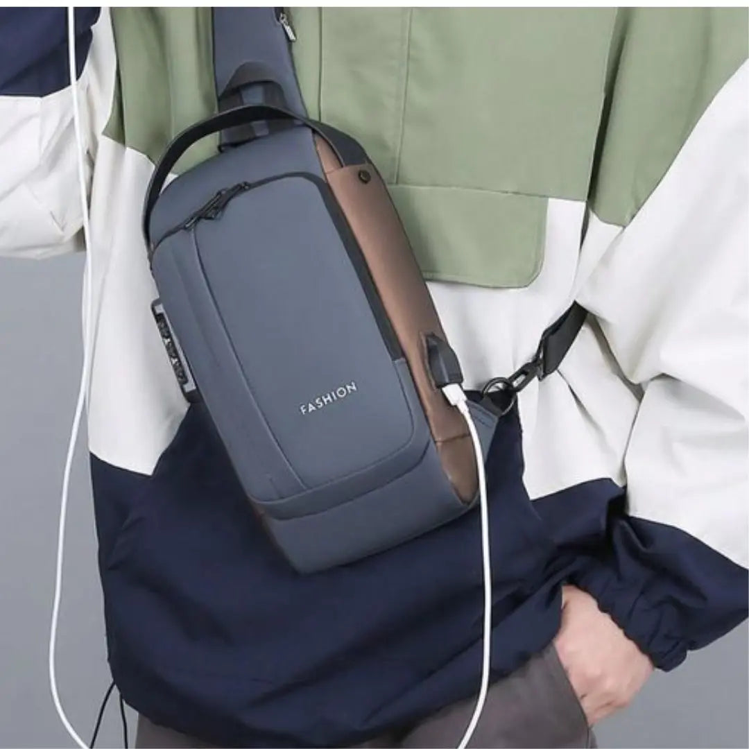 Unisex USB Charging Travel Bag